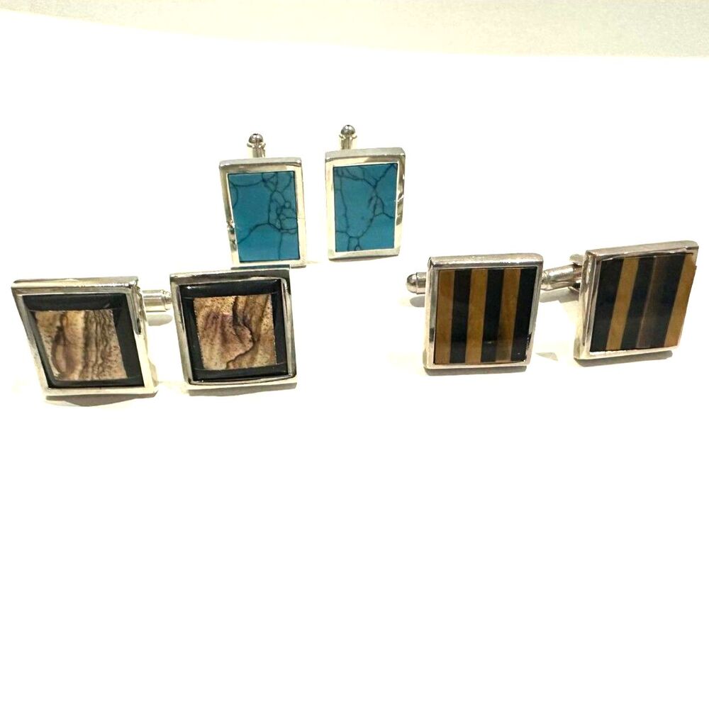 3 Pair of Fashion Cufflinks
